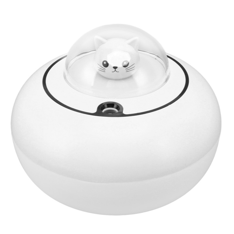 Mini Humidifier Cute Cat Sculpture Portable Quiet Desktop Air Humidifier