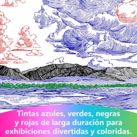 Bolígrafo De Papelería De Cuatro Colores Nuowei De 24 Piezas                                                                                          
