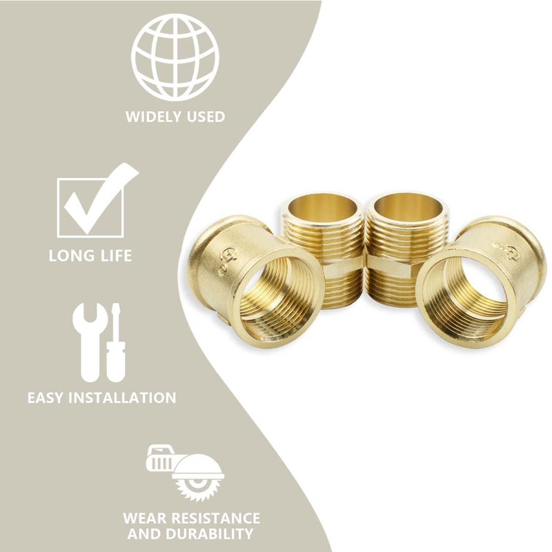 Bwintech 4 pieces 1 inch to 1 inch internal and