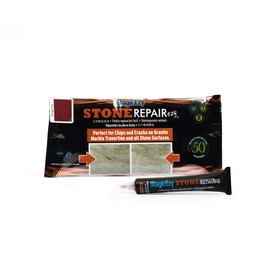 MagicEzy Stone RepairEzy (Burgundy): Stone Fix - Repair Chipped and Cracked Granite Tiles and Countertops Fast - Marble, Granite and Travertine Repair Kit - Super Strong