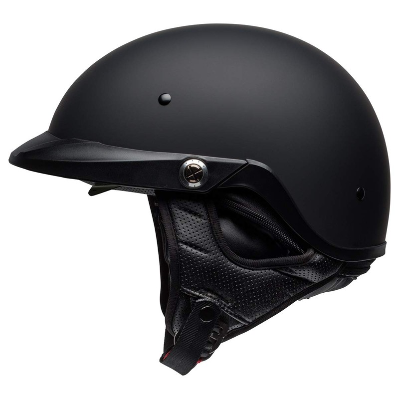 Bell Pit Boss Open-Face Motorcycle Helmet (Solid Matte Black, Medium)