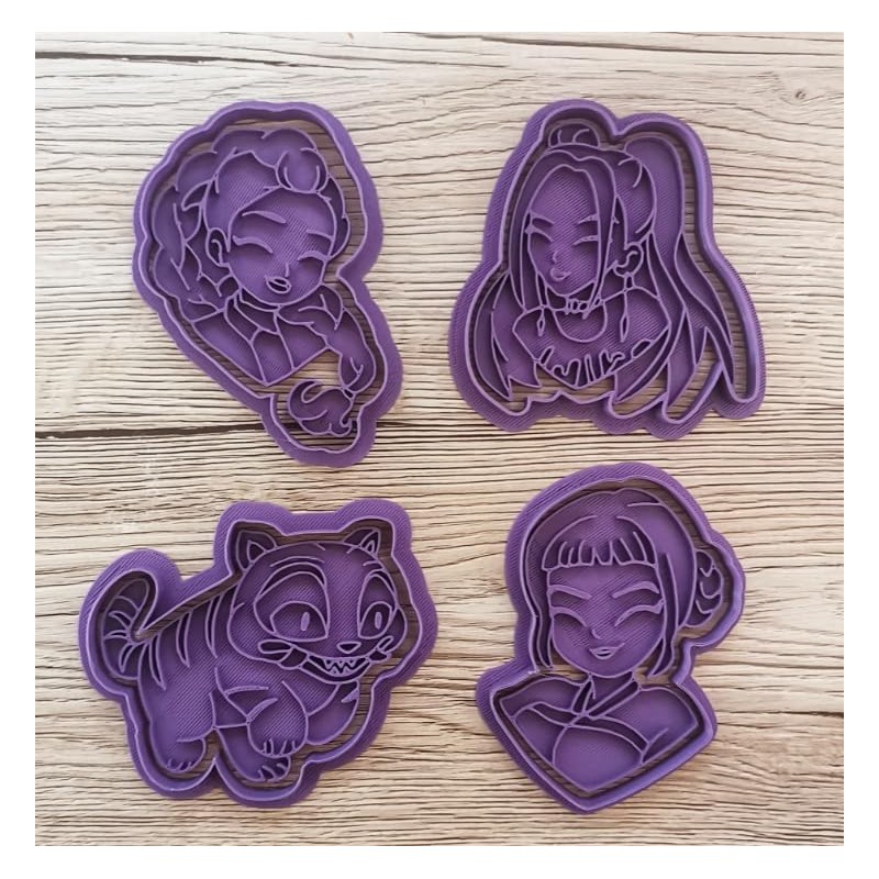 Fantasy Demon Hunters Themed Cookie Cutters Korean Pop Girl Group