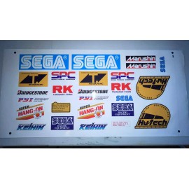 Sega Super Hang On Arcade Decals Stickers Vinyl Repro