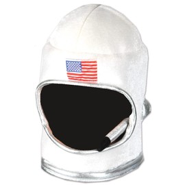 Beistle 60041 Plush Astronaut Helmet, White/Red/Blue