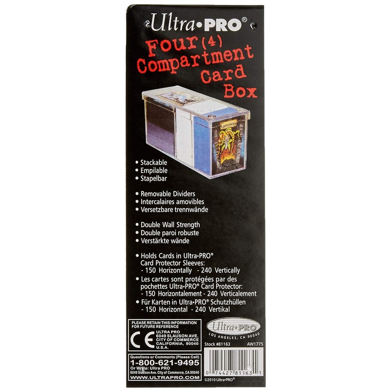 Ultra PRO All Team 2-Piece Storage Box, 200 Count, Clear