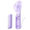 Aecooly Slim Portable Fan, Thin Handheld Fan, USB Rechargeable Mini