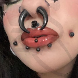 ZS 2Pcs Pincher Tapers Septum Rings, 2G 4G 6G 8G 10G 14G 16G Buffalo Horseshoe Stretcher Expander Piercing for Stretching Pierced Nose Ear Gauge (0g,22mm)