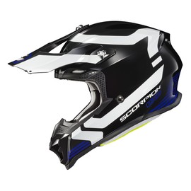 ScorpionEXO VX-16 Format Dual Off-Road Dirt MX Motocross Racing Adult Full Race Helmet with Visor Dot Approved Gloss Blue-SM