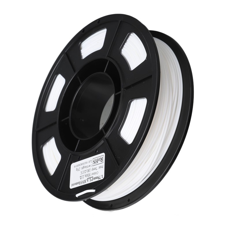 3D Printer Filament White 1.75mm 8.8oz Net Weight 180 to