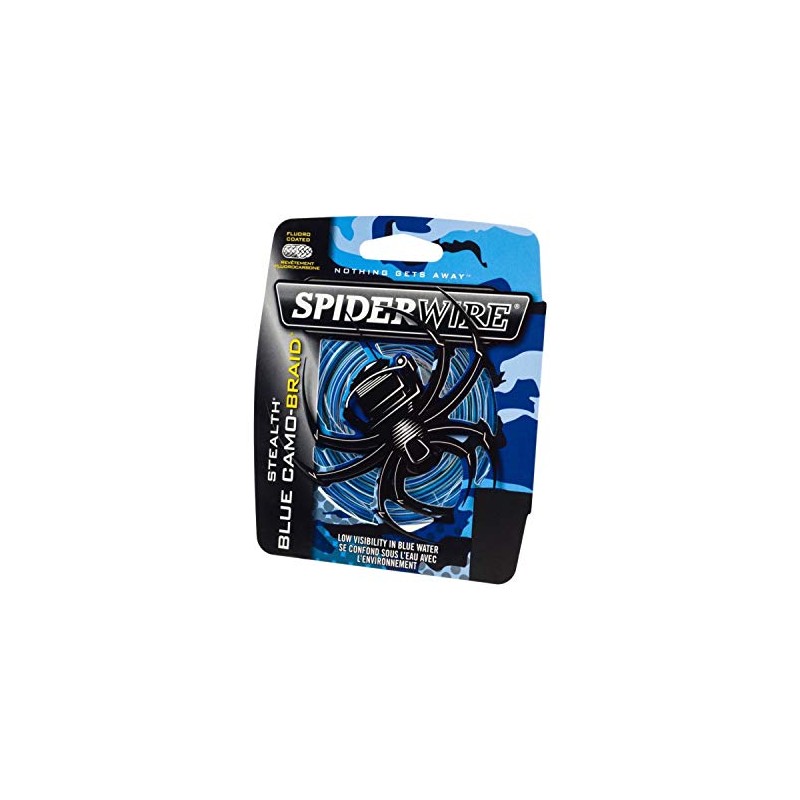 Spiderwire SS100BC-500 stealth Fishing Bait, 500 yd, Blue Camo