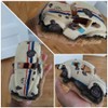 capetsma Aquarium Decorations, Imitation Wreck Car Resin Ornament for Air