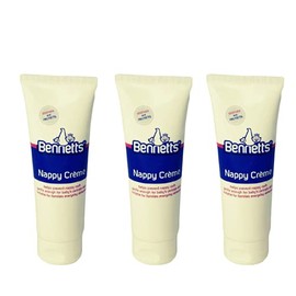 Bennetts Nappy Cream -Helps to prevent nappy rash and protect baby’s delicate skin-Gentle enough to use from birth, 75 ml, Pack of 3