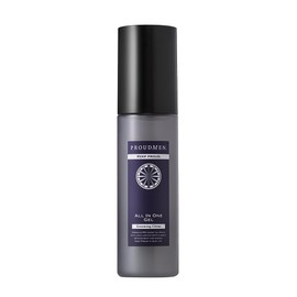 Proudmen All-in-One Gel for Men, Grooming Citrus Scent, 3.4 fl oz (100 ml), Toner, Serum, Emulsion, Alcohol-Free