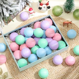 Liliful 48 Pieces Motivational Stress Balls Bulk for Adults Fidget Toys End of the Year Student Gifts Inspirational Squeeze Balls Employee Appreciation Gift Adult Goodie Bag 2. 2 Inch(Macaron Color 1)