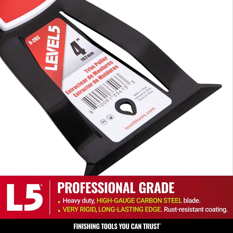 LEVEL5 4” Trim Puller & Multi-Tool | Baseboard and Trim