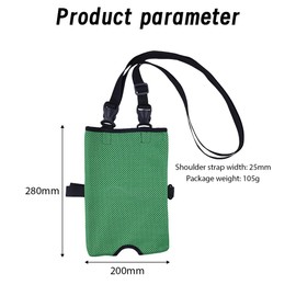 WUMZIRA Urine Drainage Bag Holder with Adjustable Strap, Urine Drainage Bag Holder, Drainage Ostoma Shoulder Bag, Catheter Bag Cover, Shoulder Bag for Travel (Green)