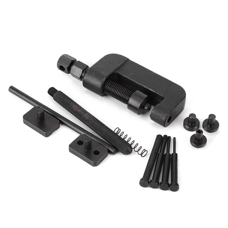 VOBOR 13pcs Motorcycle Chain Breaker Set - Hardening Steel Chain