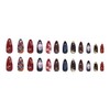 Almond Press on Nails Medium Fake Nails with Swan and