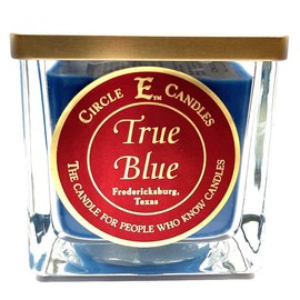 Circle E Candles, True Blue Scent, Medium Size Jar Candle, 22oz, 2 Wicks