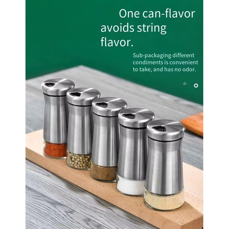 Salt and Pepper Shakers - Spice Dispenser with Adjustable Pour