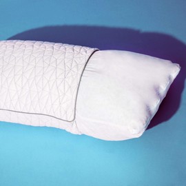 Coop Home Goods - Cooling Pillowcase for Hot Sleepers - Lulltra Cool Technology - Bamboo Derived Viscose Rayon and Jacquard - Smooth Breathable Both Sides Pillow Case Hidden Zipper (Queen)