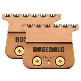 Replacement Blades Compatible with BaByliss PRO Barberology FX787 & FX726 Trimmer Blade (2 Rosegold)