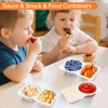 Snack Containers, Bifyngo 30 Pcs Double Compartment Condiment Container with