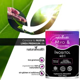 Suplemento de Myo D-Chiro Inositol Natural Health 401 en Polvo 246 g