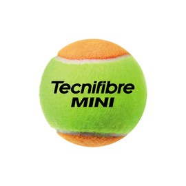 Tecnifibre Mini 3 Tennis Balls Plastic Tubes (Stage 2 - Orange)