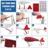 Unpainted Fishing Lures Making Kit,375pcs DIY Blank Crankbaits Minnow Hard