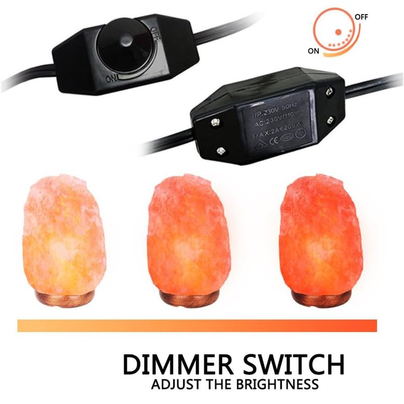 Jacqings Himalayan Salt Lamp Cord Replacement with Dimmer Switch, 5