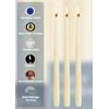 Hyoola Tall Taper Candles Bulk - 10 Inch Wool White