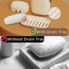 Leakproof Travel Soap Case with Lid, 2Pcs Leakproof Travel Soap
