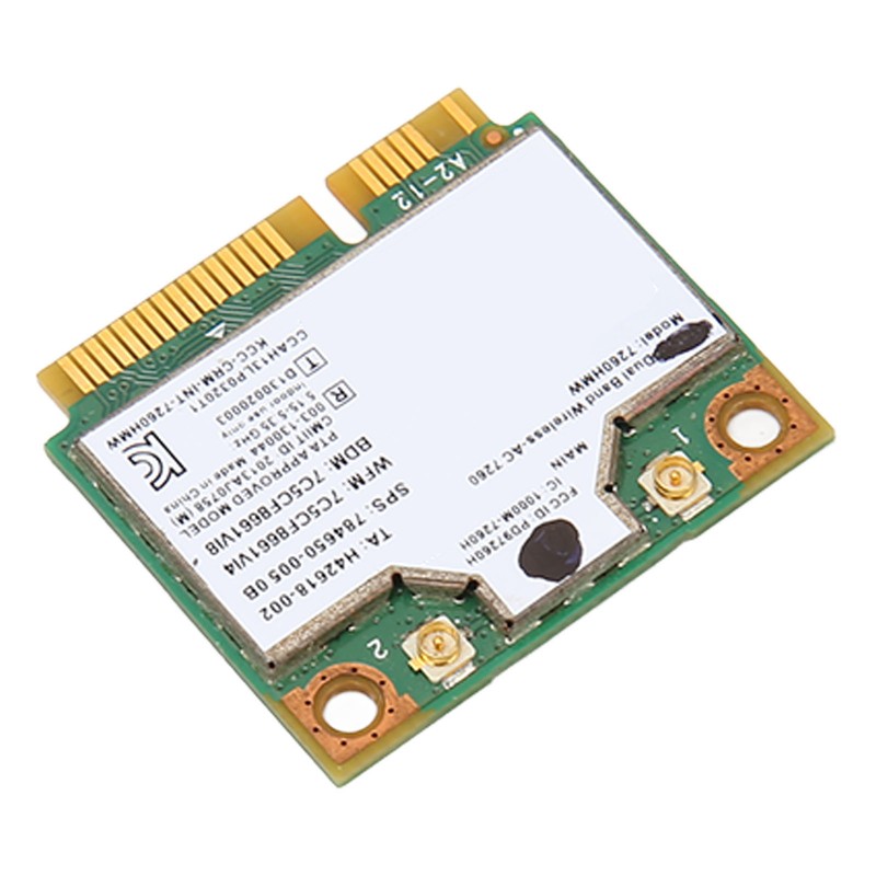 7260HMW Network Card 300Mbps 2.4GHz 867Mbps 5GHz BT4.0 Stable Safe