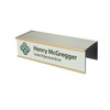 Over the Cube Quality Aluminum, Changeable Cubicle Nameplate Holder, Satin