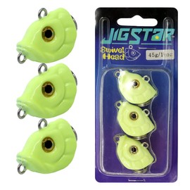 Jig Star Monster Swivel Jig Heads Lumo 45g Qty 3