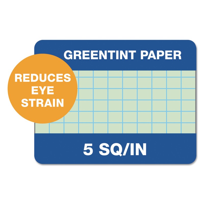 TOPS Engineering Computation Pad, 8-1/2" x 11", Glue Top, 5