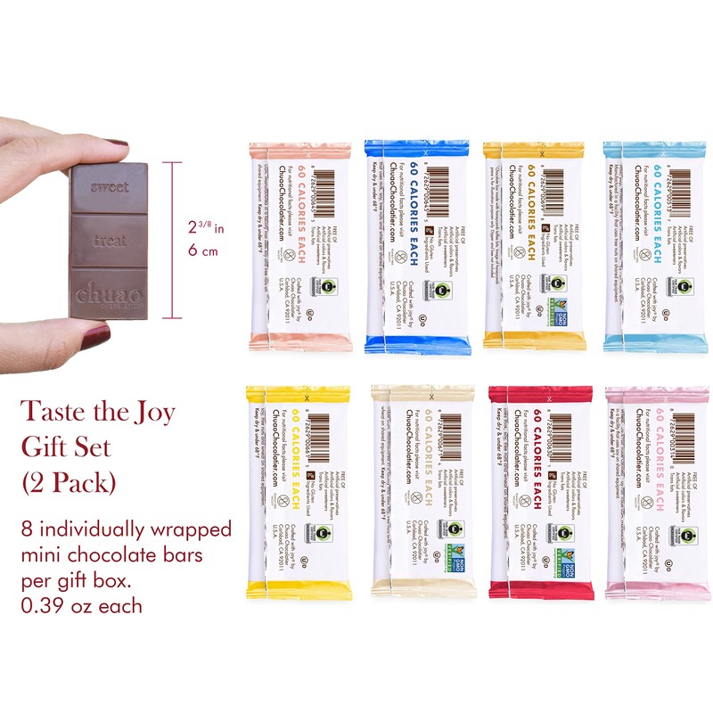 Chuao Chocolatier Taste the Joy Mini Gourmet Chocolate Bar Gift