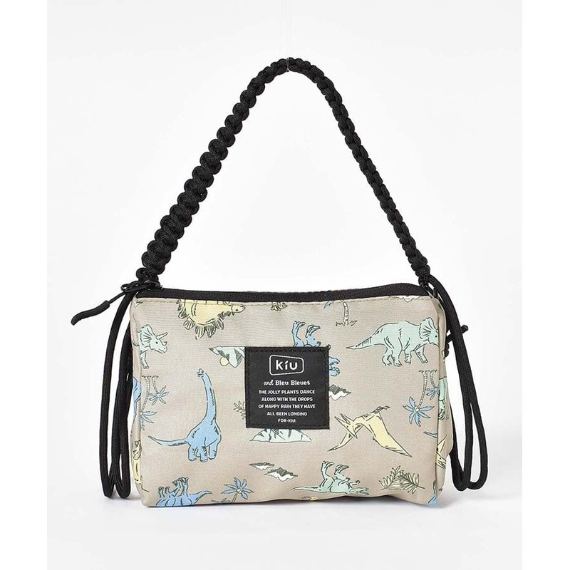 KiU and BleuBleuet Paracord Sacoche Pouch Shoulder Bag, Dinosaur BE