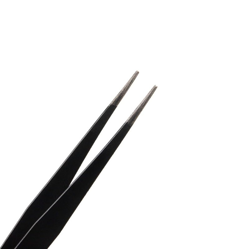 Craft County Precision Tweezers – Anti-Static Stainless-Steel Tweezers – Broad