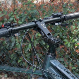 GEWAGE Bicycle Stem Adjustable, Bicycle Stem Riser for 31.8 (1-1/4 Inch) Handlebars, Alloy Aluminium Bicycle Stem Height Adapter for Most MTB, Road Bikes, BMX, E-Bike (125 mm)