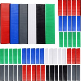 Konohan 600 Pcs Plastic Flat Shims Structural Tile Plastic Shims for Leveling, 3/64, 5/64, 1/8, 5/32, 3/16, 1/4, Green, Black, White, Grey, Blue, Red