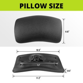 Earthtec Spa Pillows Replacement for Cal Spa Hot Tubs 2020-2023 Head Pillow Pad Features Single Needle Design