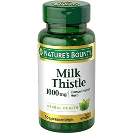 Nature's Bounty Milk Thistle, Herbal Health Supplement, Supports Liver Health,