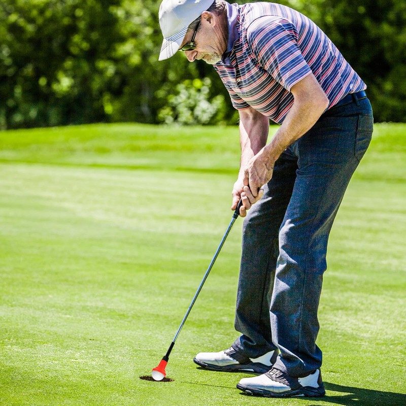 BOXOB Golf Ball Picker Upper for Putter, Rubber Golf Ball