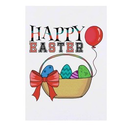'Happy Easter' Temporary Tattoo - Water Resistant, Skin-Safe, Non-Toxic Transfer (TO00069037)