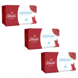 Paquete Con 3 Jabones De Granada Antioxidantes De 100g limpieza facial sheló nabel