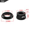 Saipor 2Pcs M9.5(3/8”) Bicycle Hub Flanged Axle Nut Aluminum Alloy