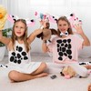 Yi'antai 4-Piece Dairy Cattle Costume Set, Dairy Cattle Ears Headband,