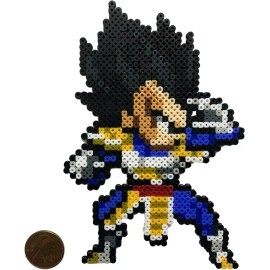 Unbranded Vegeta Dragon Ball Z Mini Bead Sprite Artkal Pixel Art Saiyan Armor DBZ